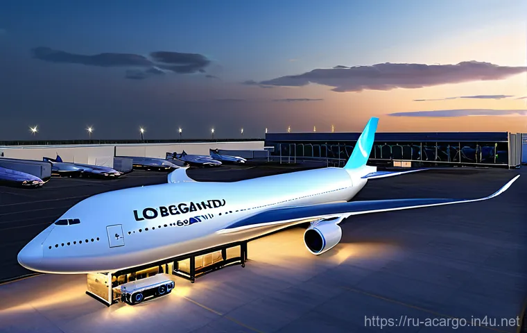 항공화물 전문가 중점 과목 정리 - **Prompt: "Digital Horizons of Air Cargo Logistics"**
A wide-angle, hyperrealistic image showcas...