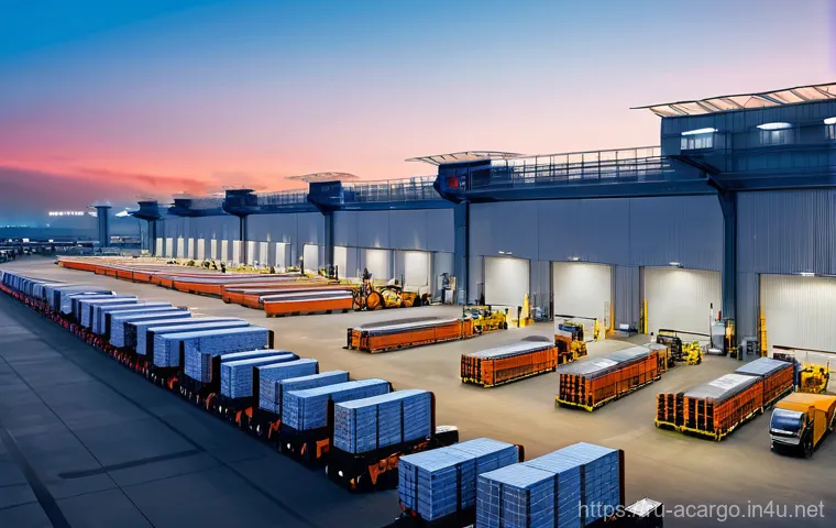 항공화물 포워딩 업무 실무 - Image Prompt 1: The E-commerce Air Gateway - Global Speed and Efficiency** 항공화물 포워딩 업무 실무 - Image Prompt 1: The E-commerce Air Gateway - Global Speed and Efficiency**