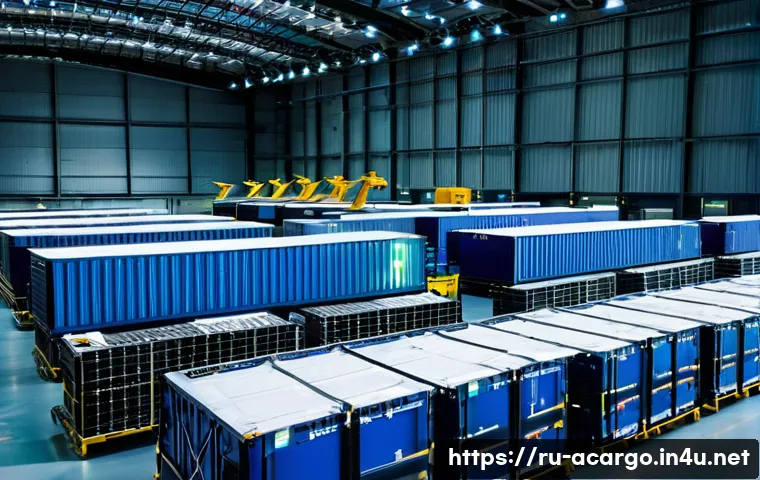 항공화물 전문가 자격 취득 방법 - **Prompt:** A dynamic scene inside a bustling, state-of-the-art air cargo terminal. A diverse team o...