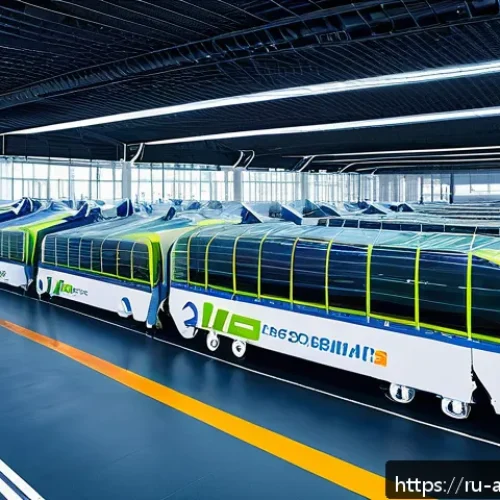 Home 31 항공화물 전문가를 위한 컨퍼런스 및 세미나 정보 - A futuristic logistics hub in a modern Russian airport showing multimodal freight transport integrat...
